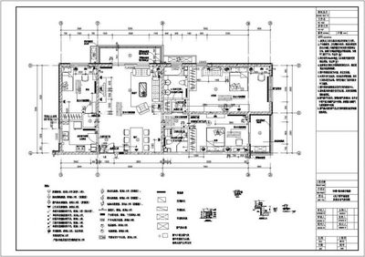 某地多层住宅楼室内装修CAD布置图